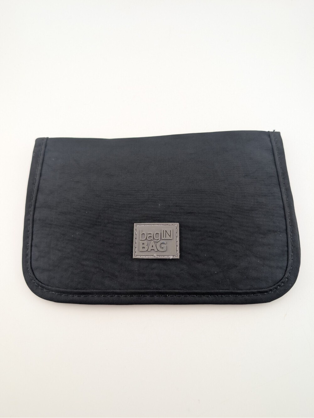 BagInBag Credit Card Holder Flat Wallet 28 Slots Black Nylon